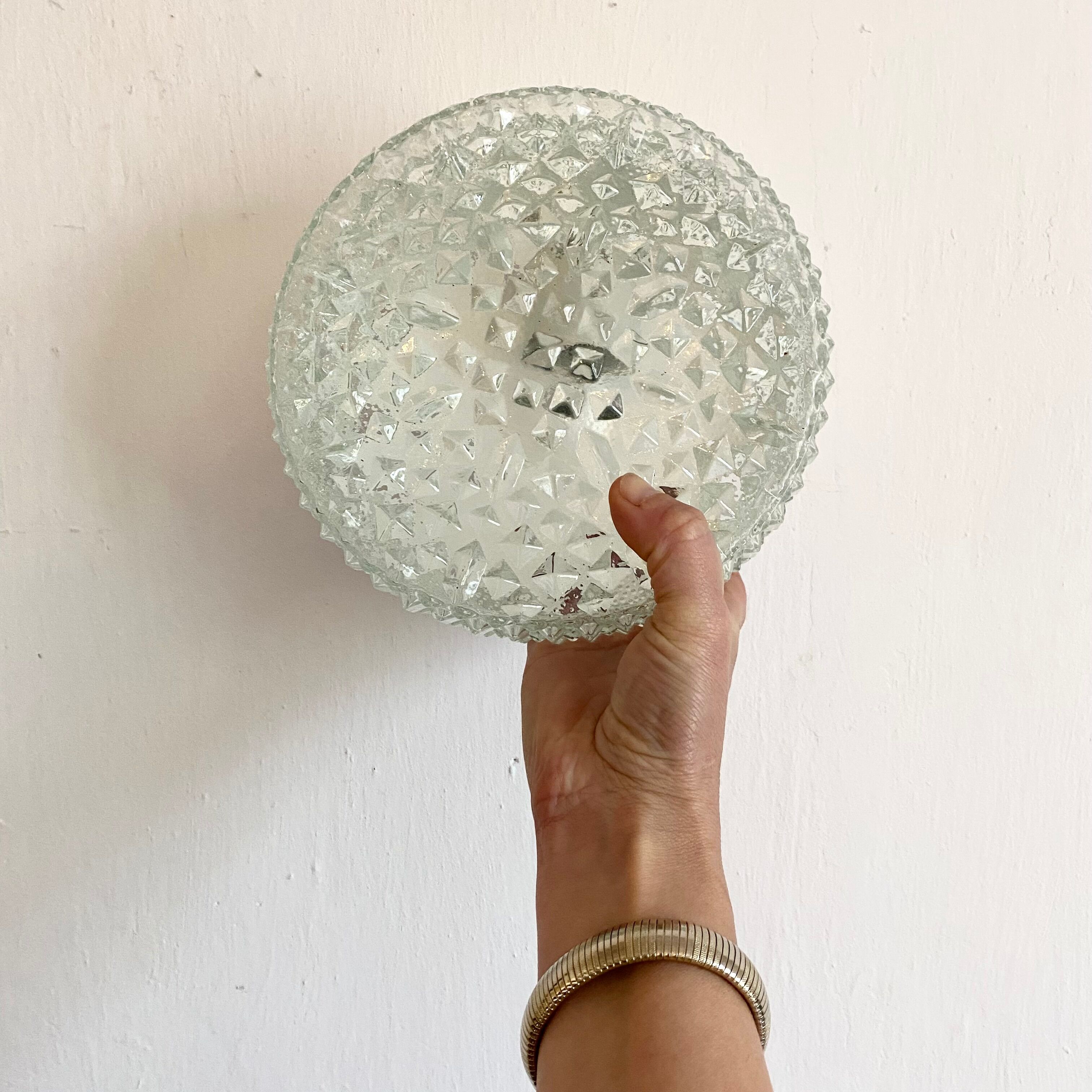 Vintage glass ceiling lamp