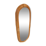 Vintage rattan mirror