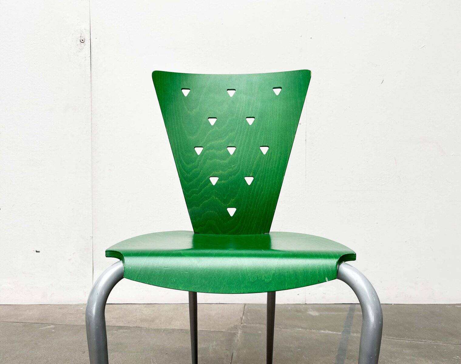 Postmodern green Italian accent chair, 1980s