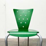 Postmodern green Italian accent chair, 1980s