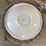 Large Digoin Sarreguemines pink dish 29 cm