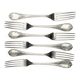 Set of 6 Christofle Marly table forks in near-new condition, 20.5 cm.