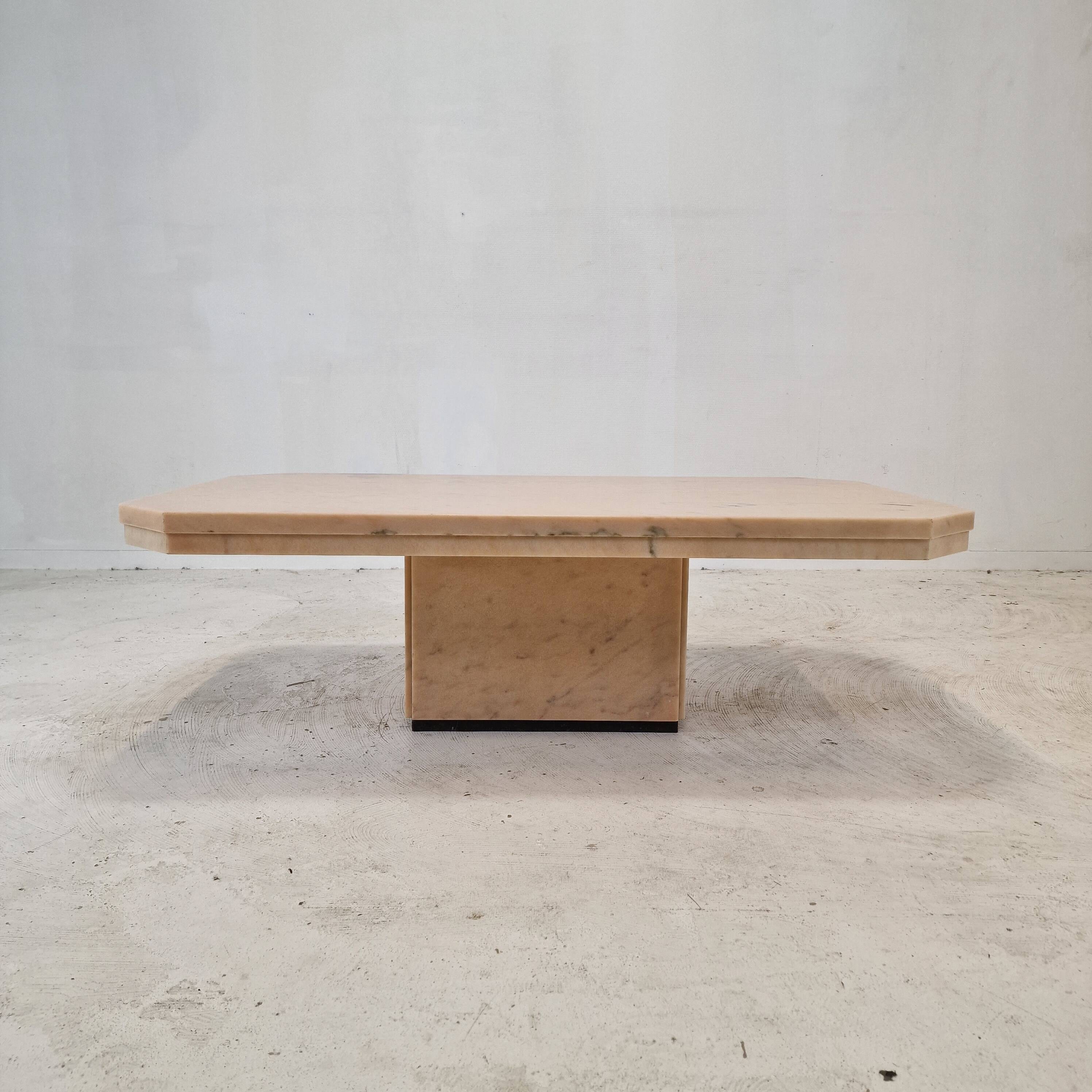 Italian Marble Coffee or Side Table, 1980s