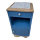 Table de chevet bleu denim