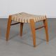 Suite of 4 Czech wooden stools for Krasna Jizba, 1950