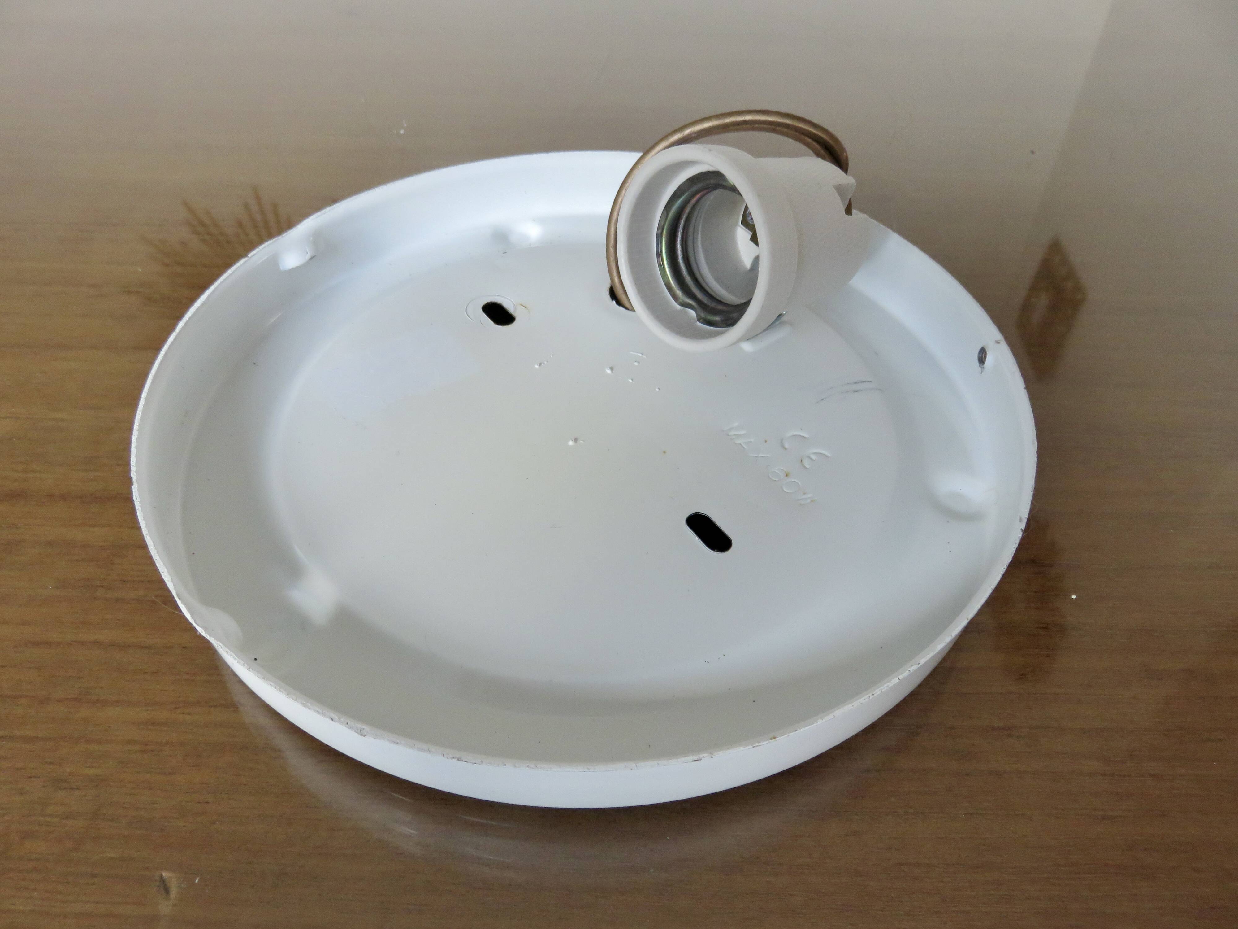 Ceiling light or wall lamp in opaline 1970 1980