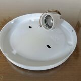 Ceiling light or wall lamp in opaline 1970 1980