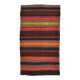 4x8 Brown & Blue Turkish Vintage Kilim Rug 139x245Cm SK 2314