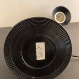 Articulated and adjustable black metal lamp