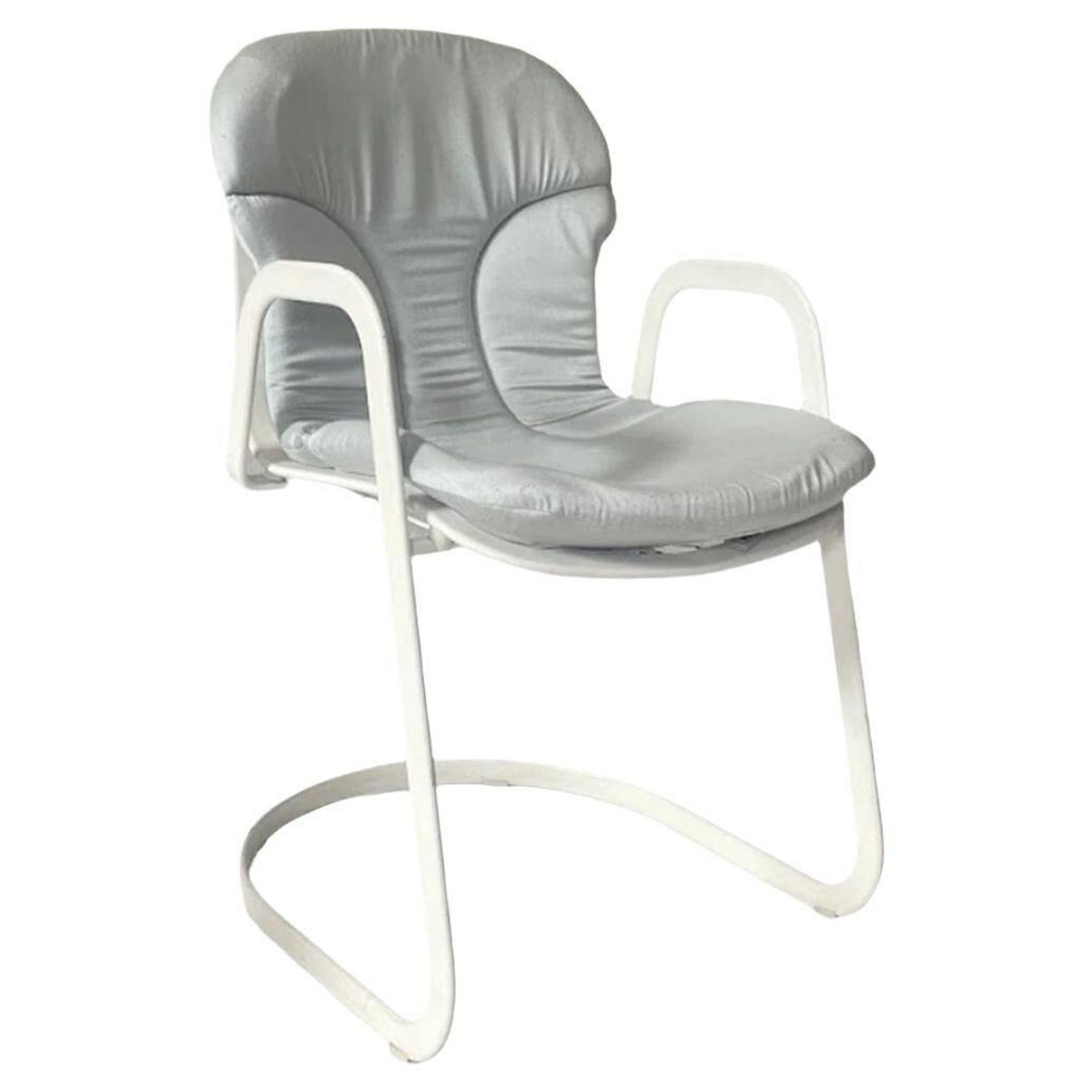 Fauteuil de salle à manger Cidue de Willy Rizzo, Italie, années 1970