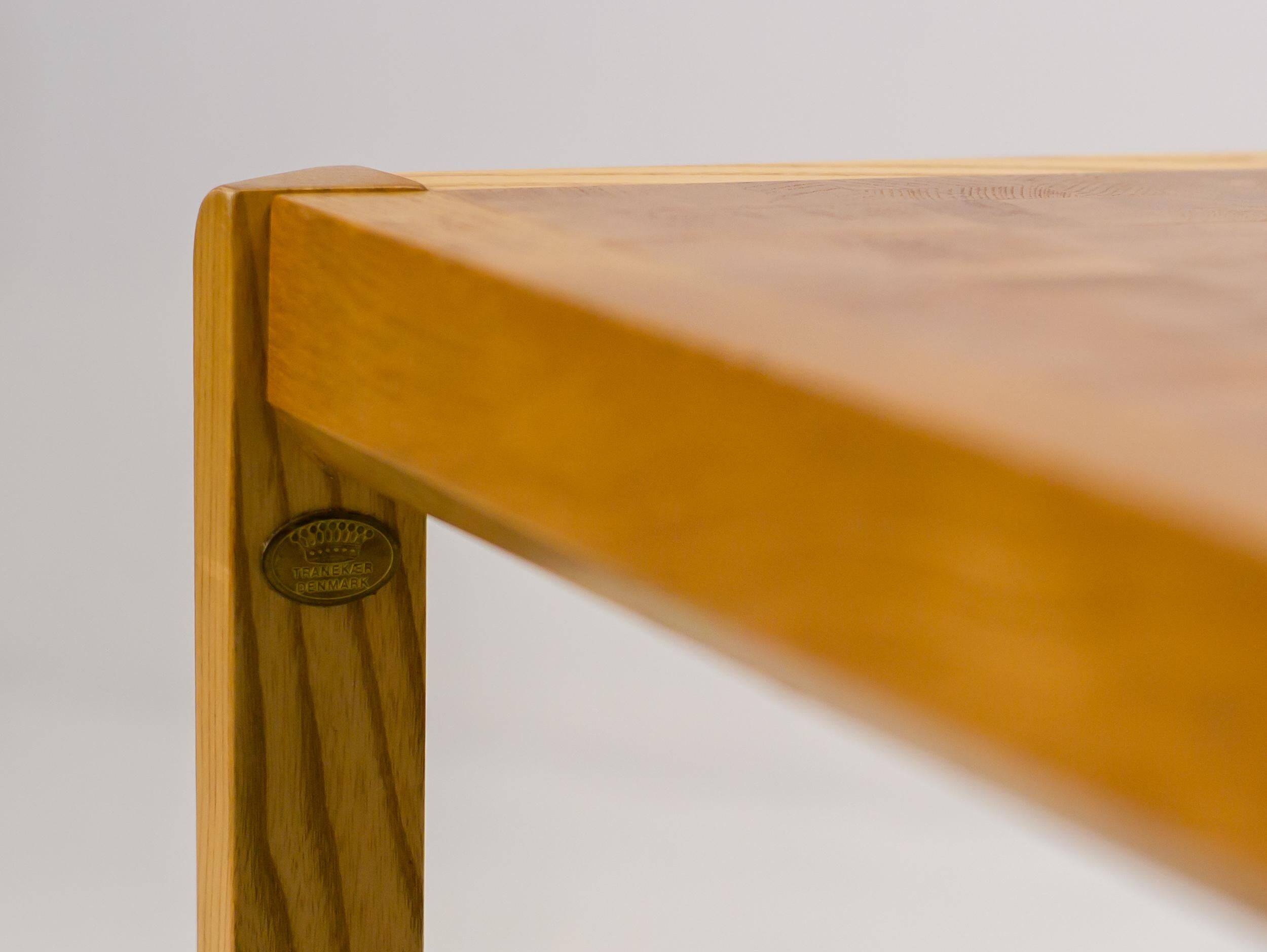 Grom Lindum coffee table, solid ash, The Scandinavian Modern Design, 1970s