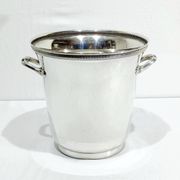 Seau à champagne en métal argenté, décor godrons
