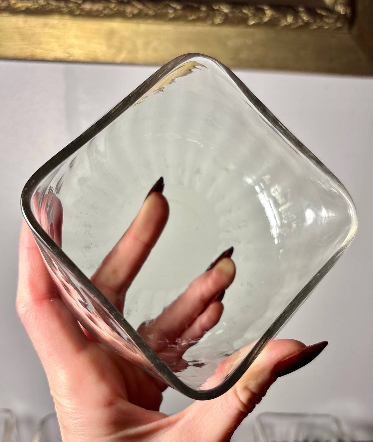 Daum cups 9p. Venetian Ribs