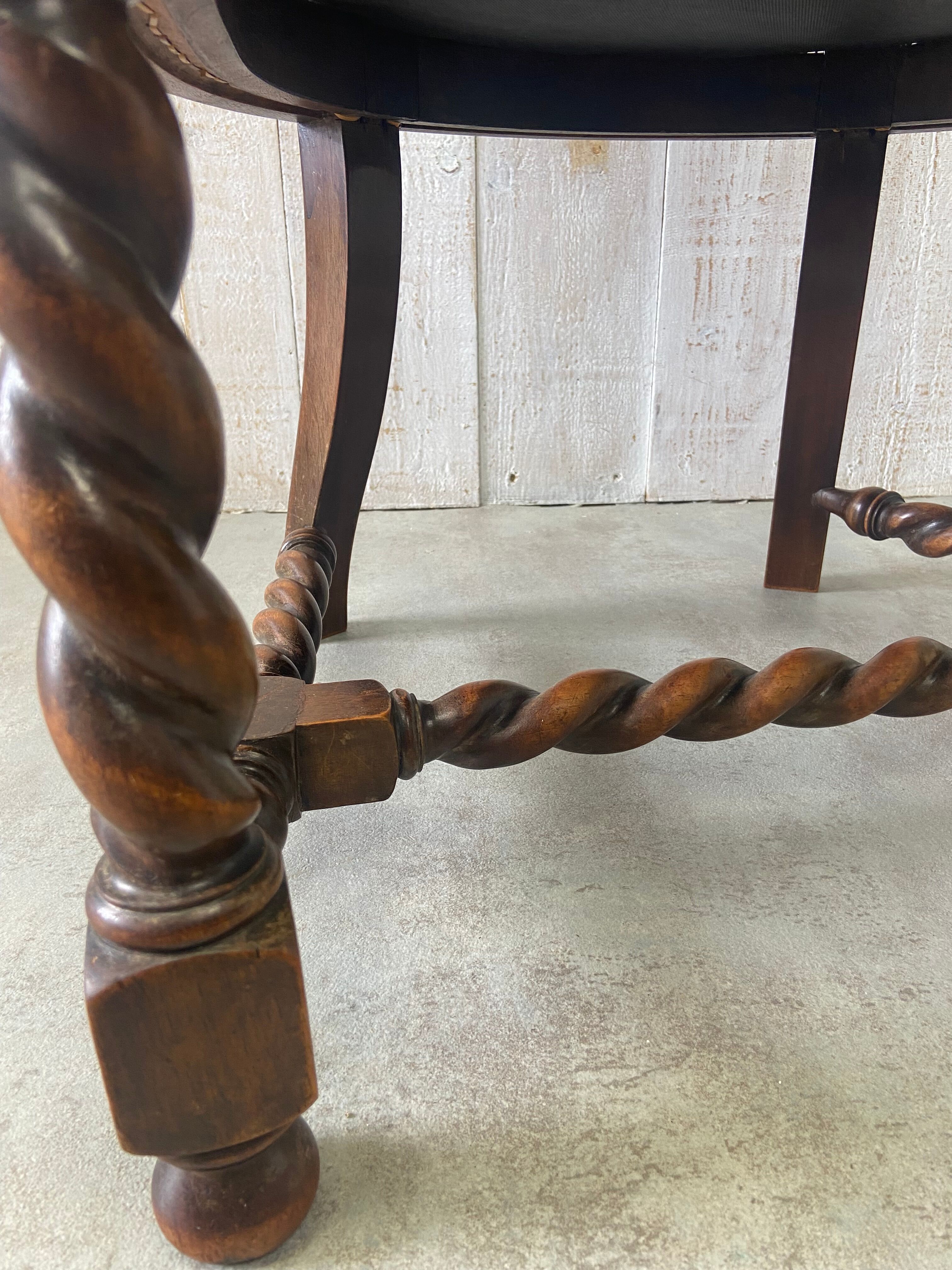 Antique chair with caning