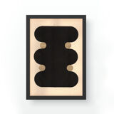 Original abstract collage dated and signed without frame