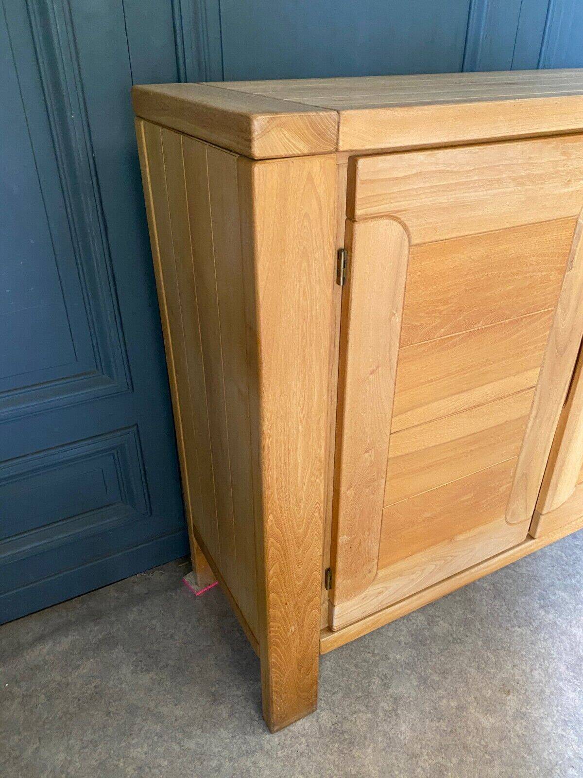 Elm sideboard Maison Regain circa 1970