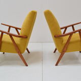 Pair of mid-century Armchairs by Jiri Jiroutek,1960's.