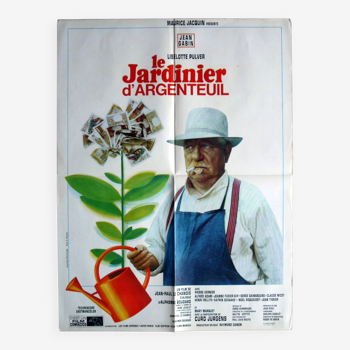 Original cinema poster "The Gardener of Argenteuil" Jean Gabin