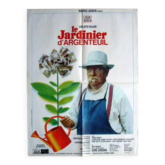 Affiche cinéma originale "Le jardinier d'Argenteuil" Jean Gabin