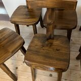 set of 6 Aranjou chairs 1970/80