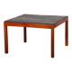 Table basse vintage en bois et ardoise, 1970