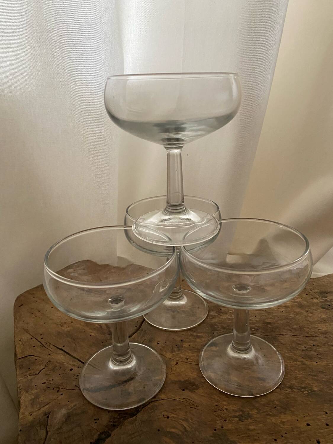 Cocktail champagne glasses