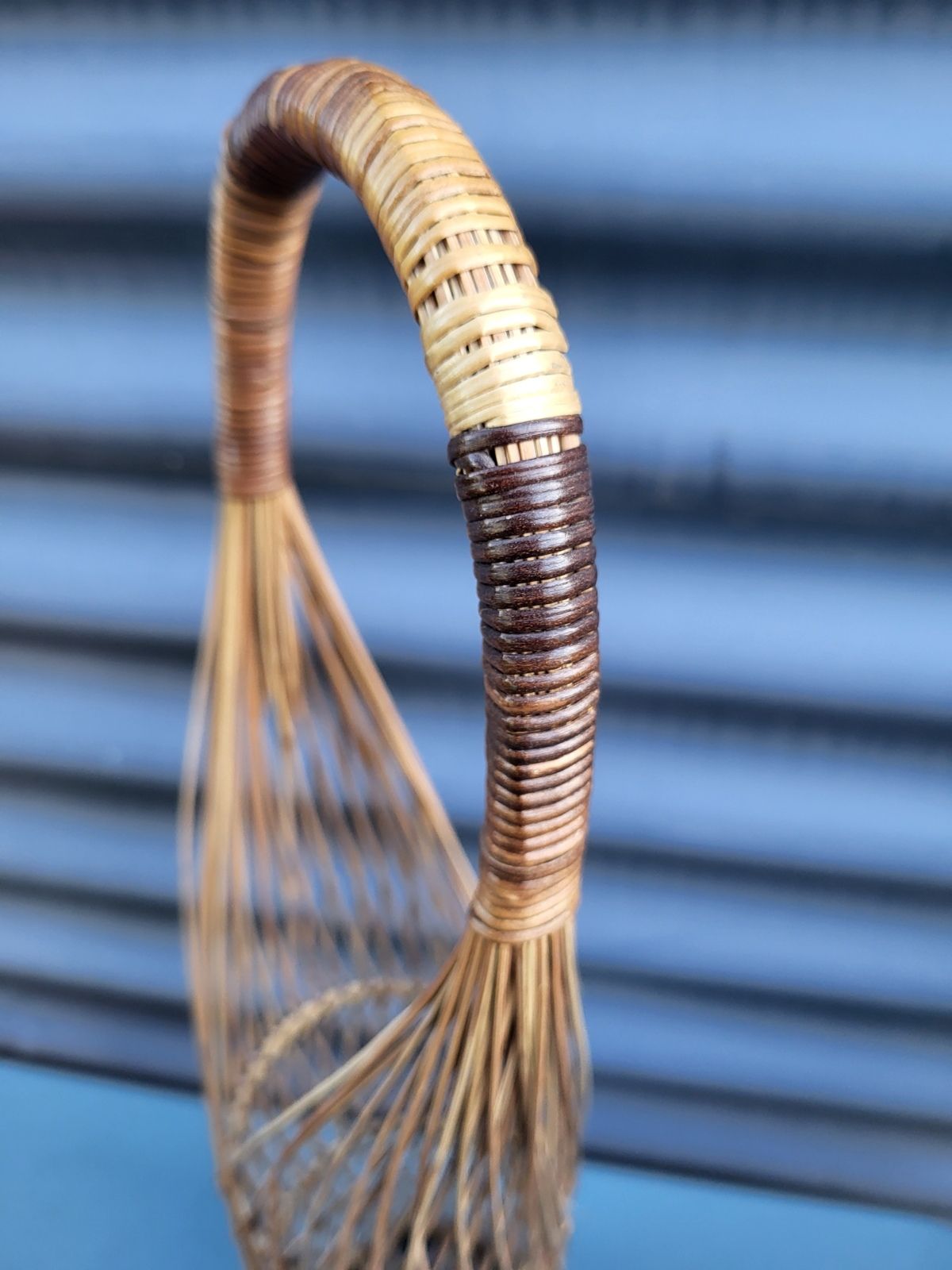 Woven wicker Japanese flower basket • Suruga Sensuji style