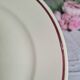 Mismatched antique flat plates in earthenware.