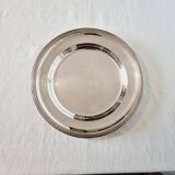 Round tray or large platter in silver metal christofle model gallia malmaison