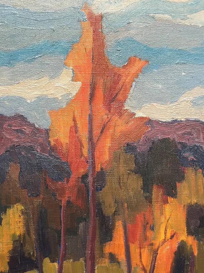 Original Swedish Oil on Canvas – “Orust” by Gösta Arontzon – Signed – Dated 1971 – Vintage & Framed – 58 × 49 cm