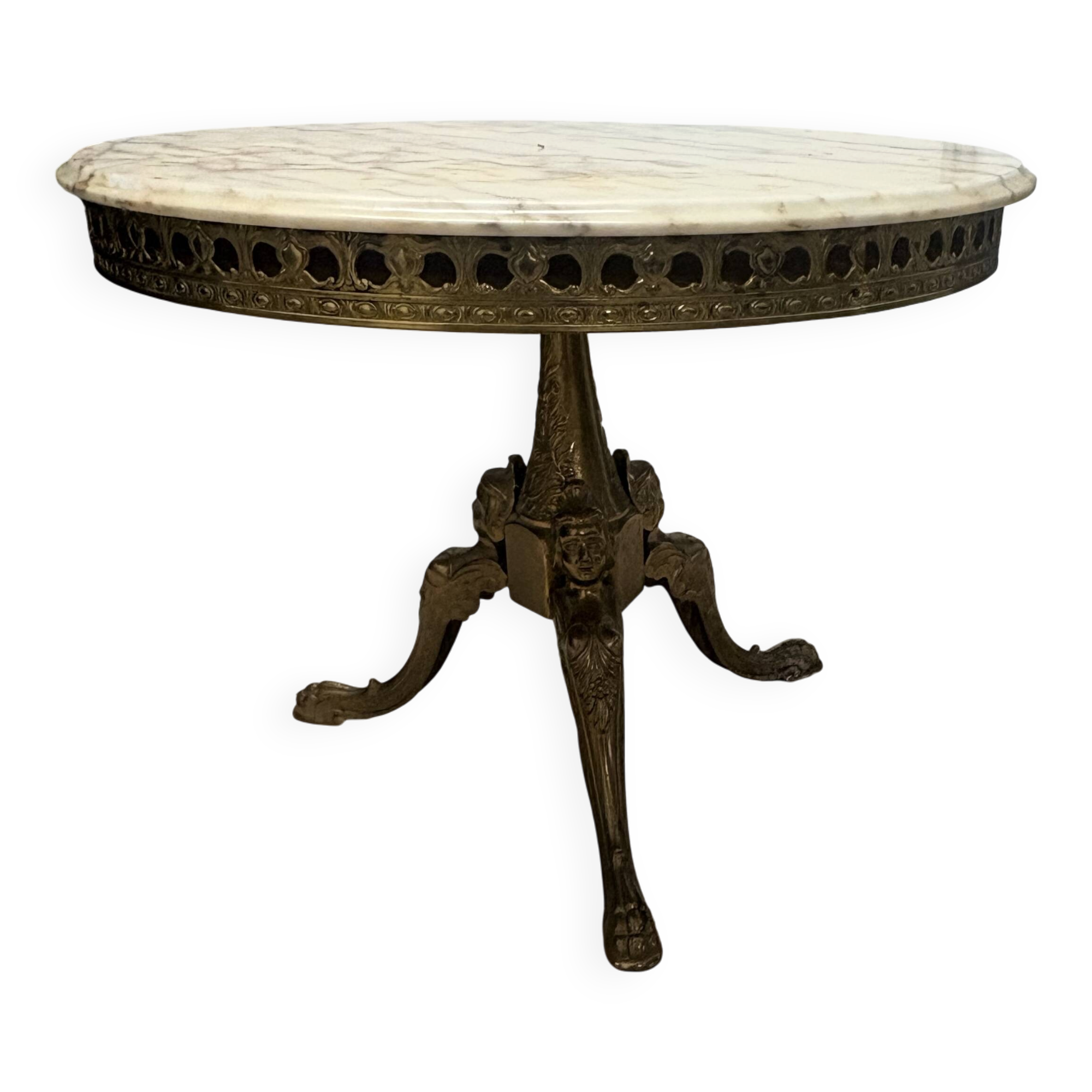 Antique guéridon in the Napoléon III style.