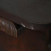 Side table / Low table in Danish Art Deco wood with shelf, 1930s-40s