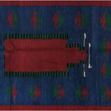 Vintage Turkish Oushak Rug Handwoven 114x163 cm