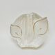 Vintage Walther Glas Germany Glass Soliflore Vase with Lily Decor