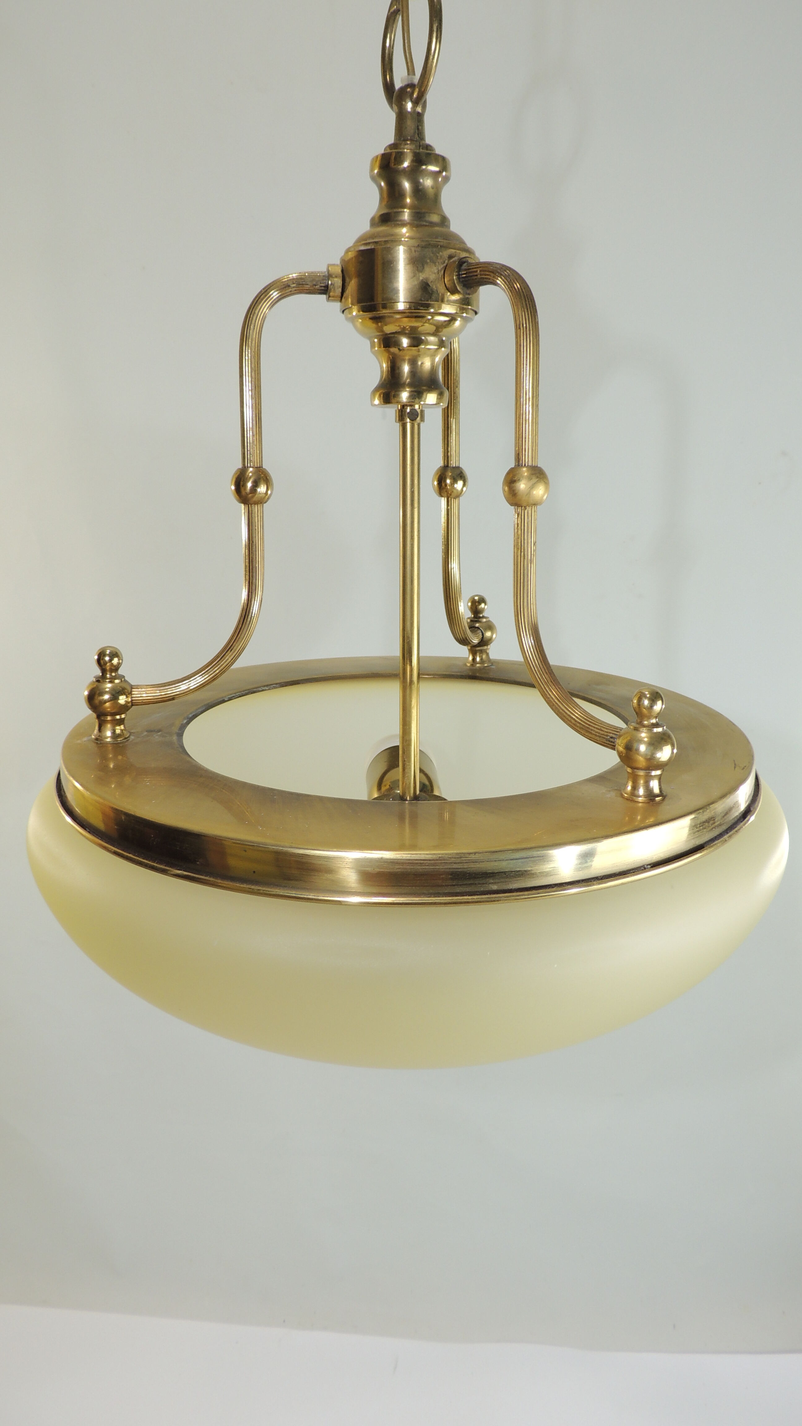 Glass and brass / vintage suspension
