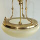 Suspension verre et laiton vintage