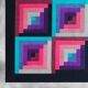 Tapis géométrique italien en laine des années 1980 par Missoni pour T&J Vestor