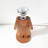 Vintage wooden lamp silhouette