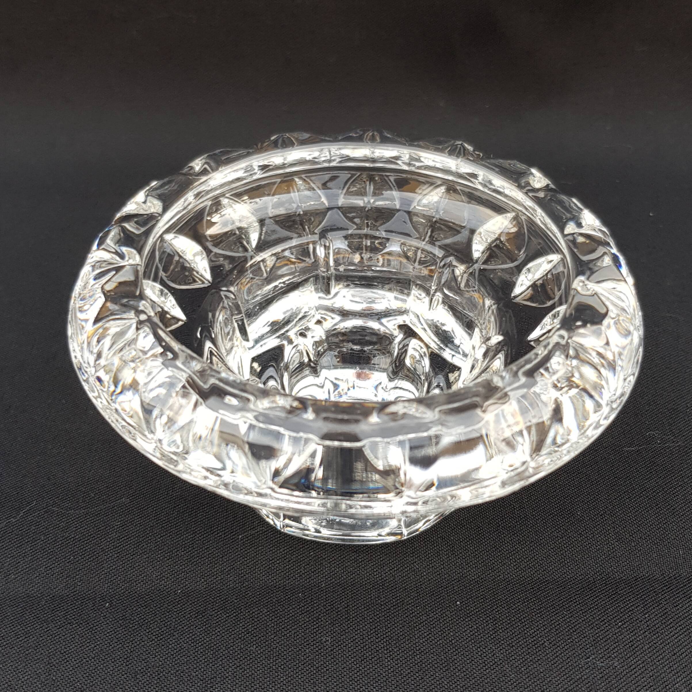 Old glass candle holder