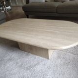Travertine coffee table