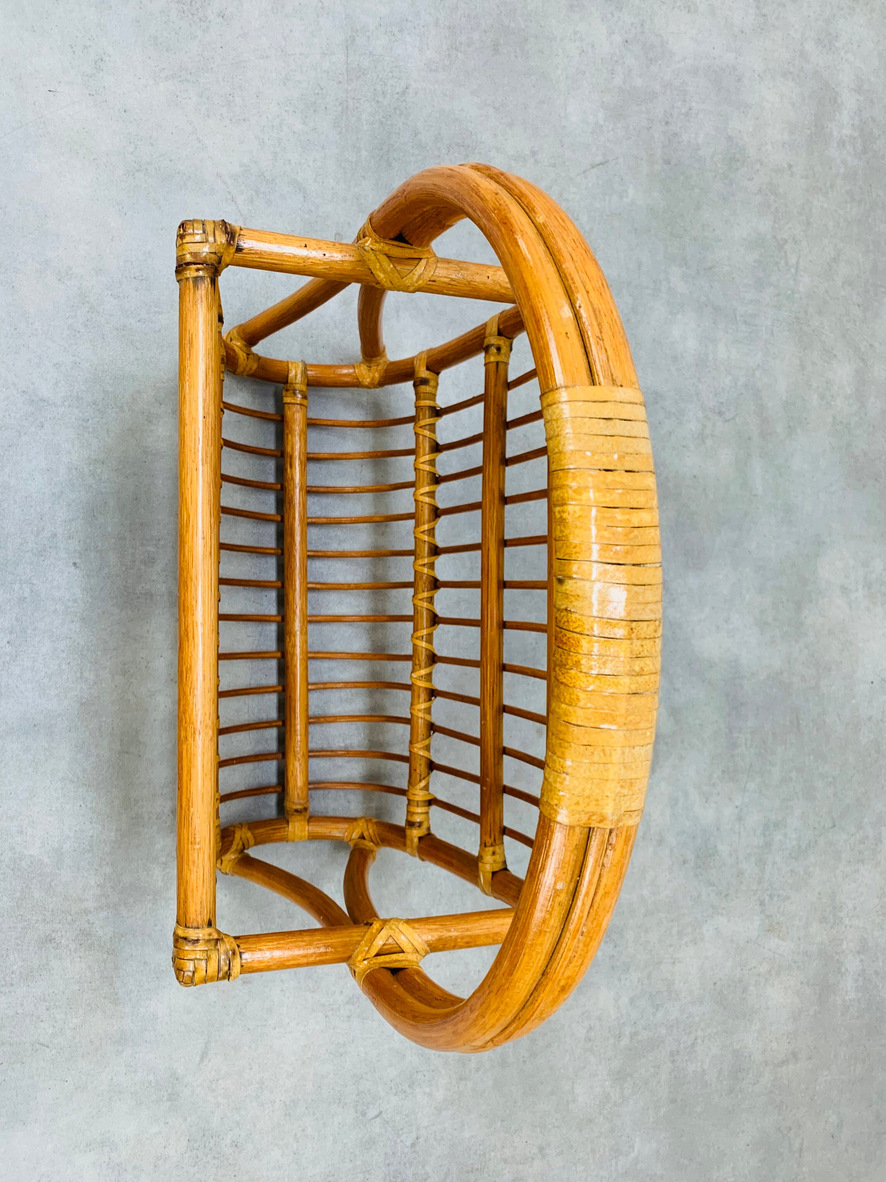 Rattan magazine door 60s