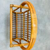 Porte revue en rotin années 60