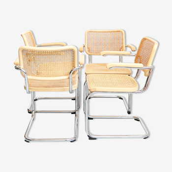 Marcel Breuer B64 "Cesca" chairs for Thonet