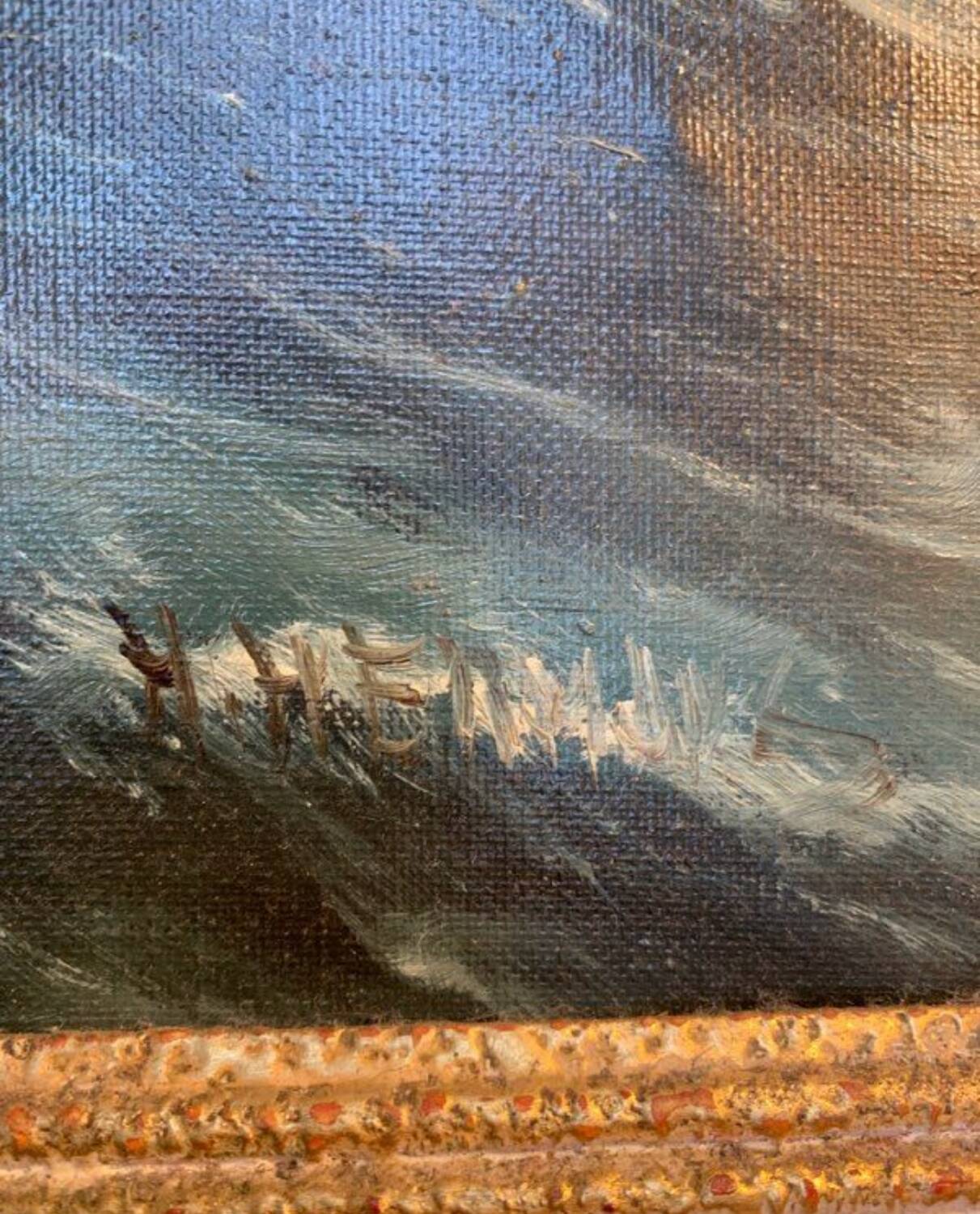 Old marine painting