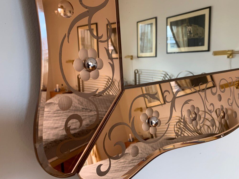 Mirror from Cristal Arte, Italy, 1950s