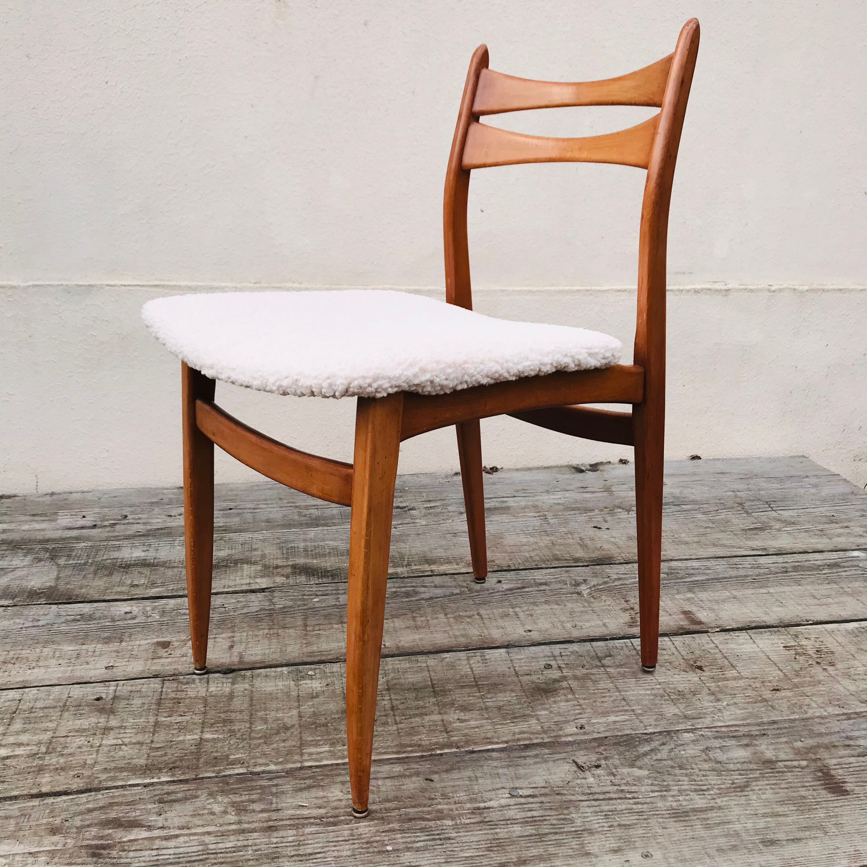 Set of 4 vintage scandinavian chairs, 1960