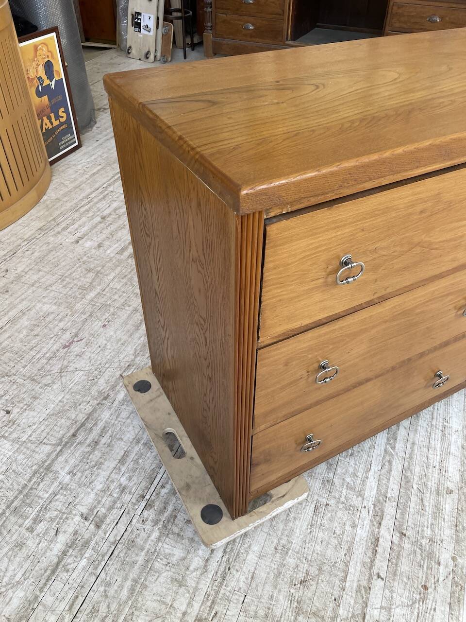 XXL golden oak craft furniture from the 50s