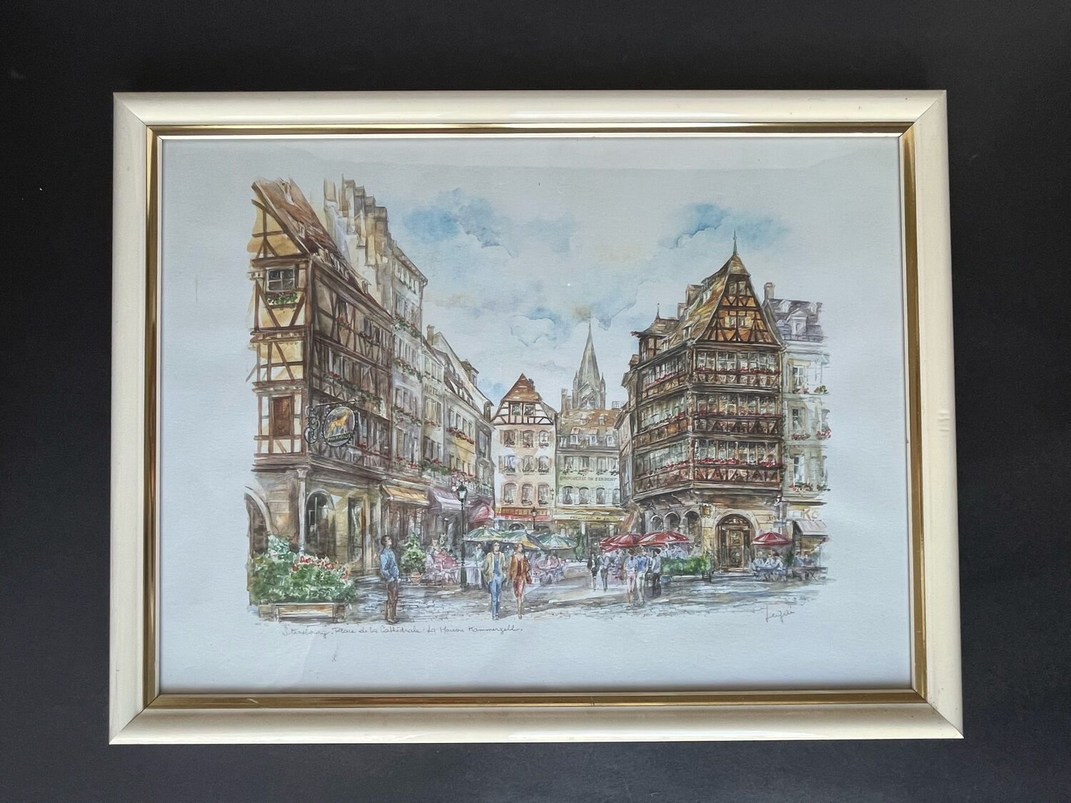 Watercolor of Strasbourg