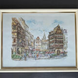 Watercolor of Strasbourg