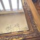 Old Louis Phillipe mercury mirror, in gilded stucco.